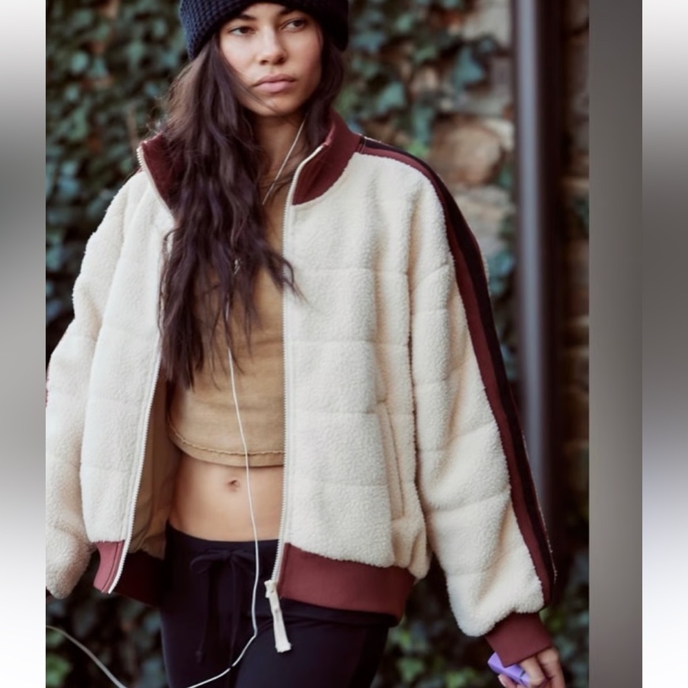New FP Fleecy Sherpa Scrunchy Pippa Jacket